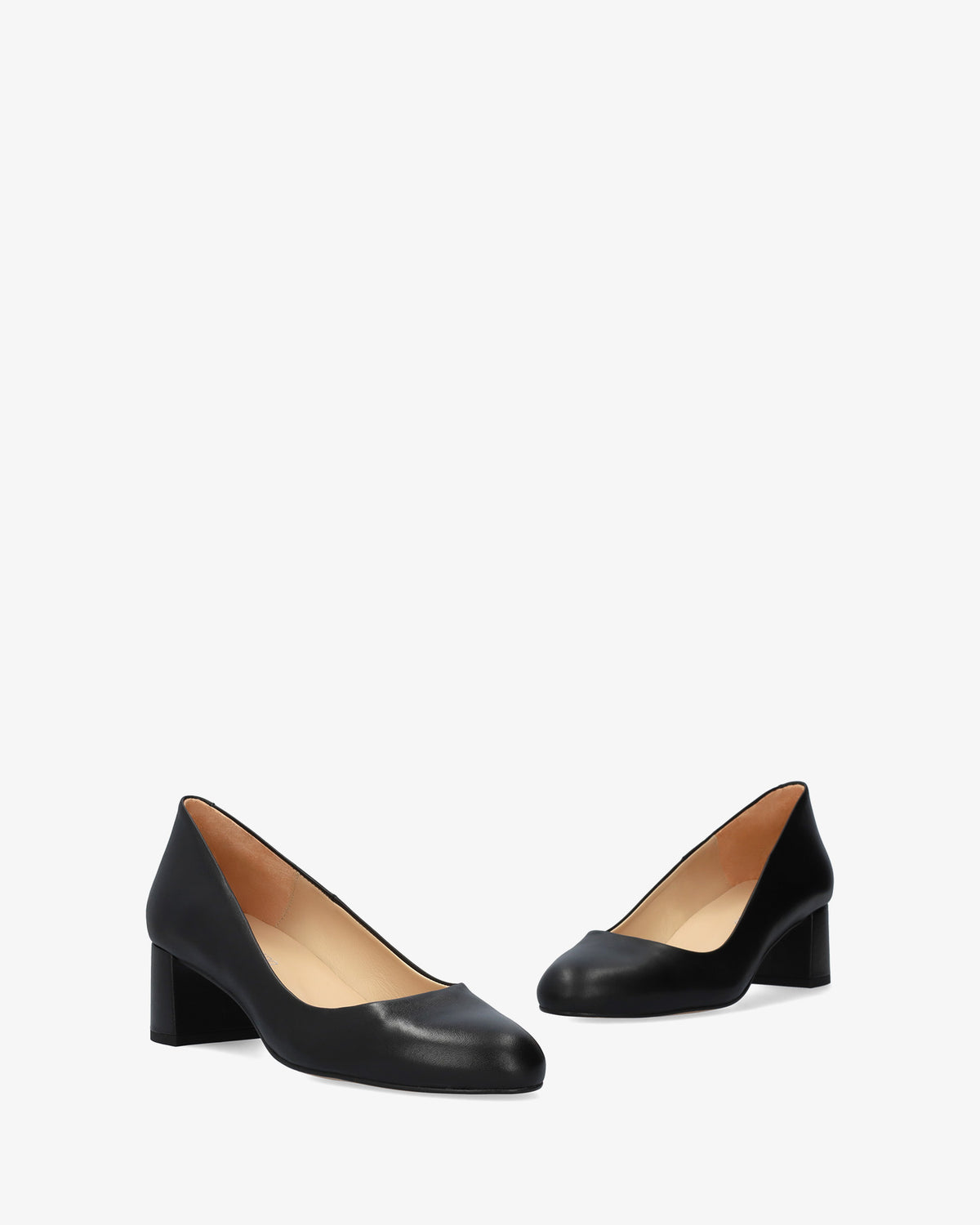 Décolleté in pelle nera