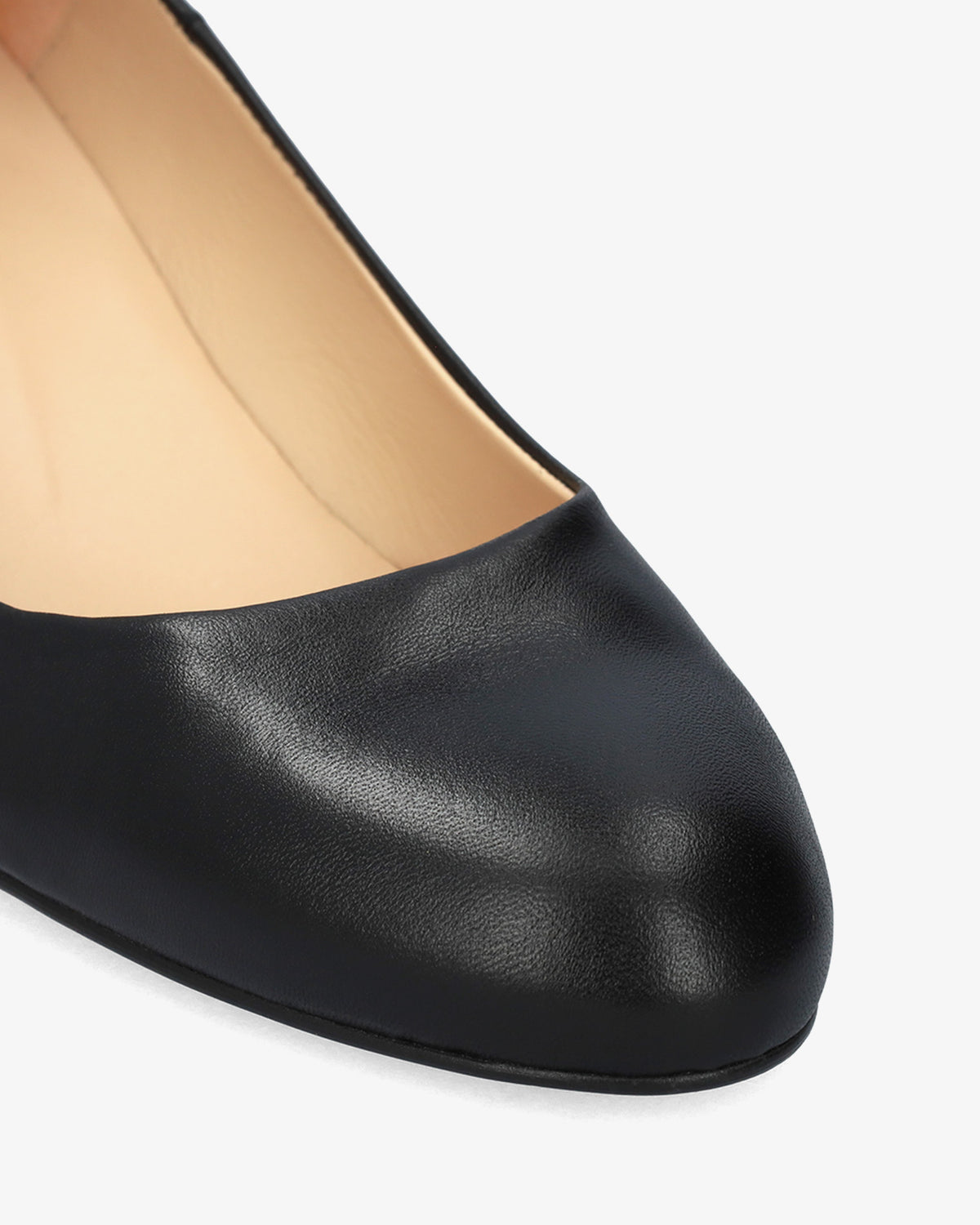 Décolleté in pelle nera