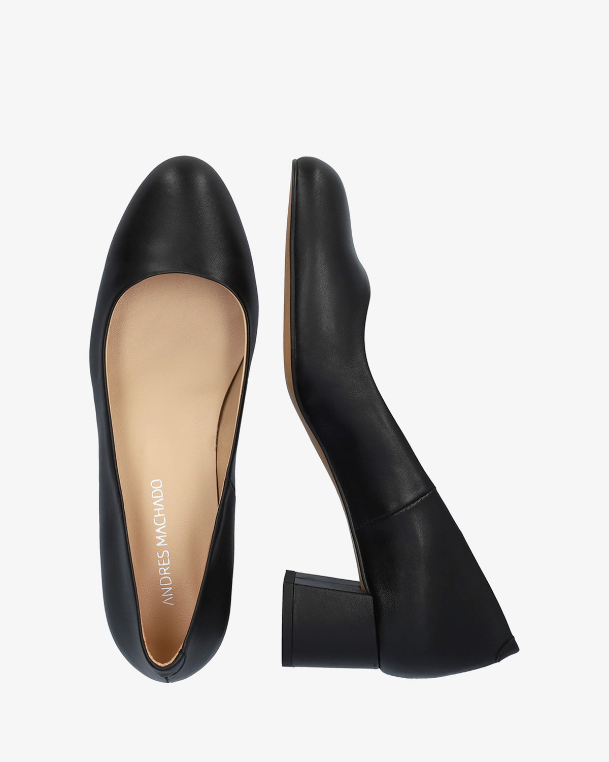 Décolleté in pelle nera