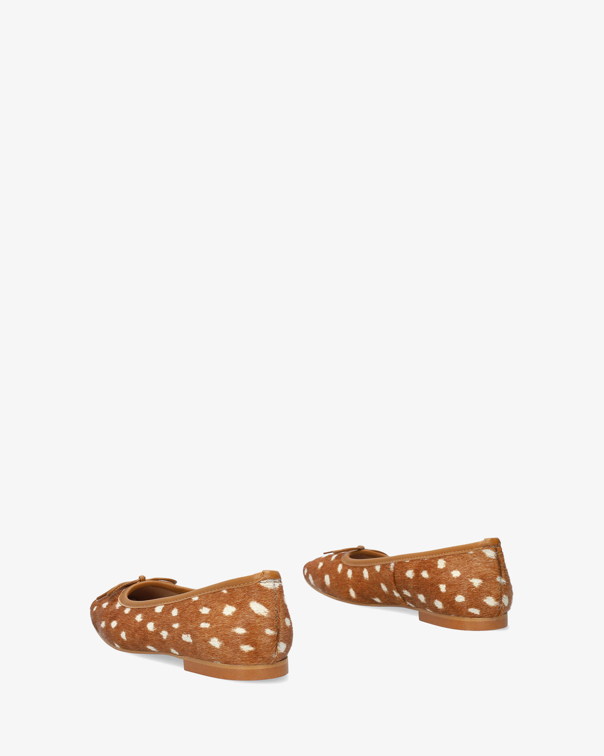 Bailarina plana en piel estampado Bambi