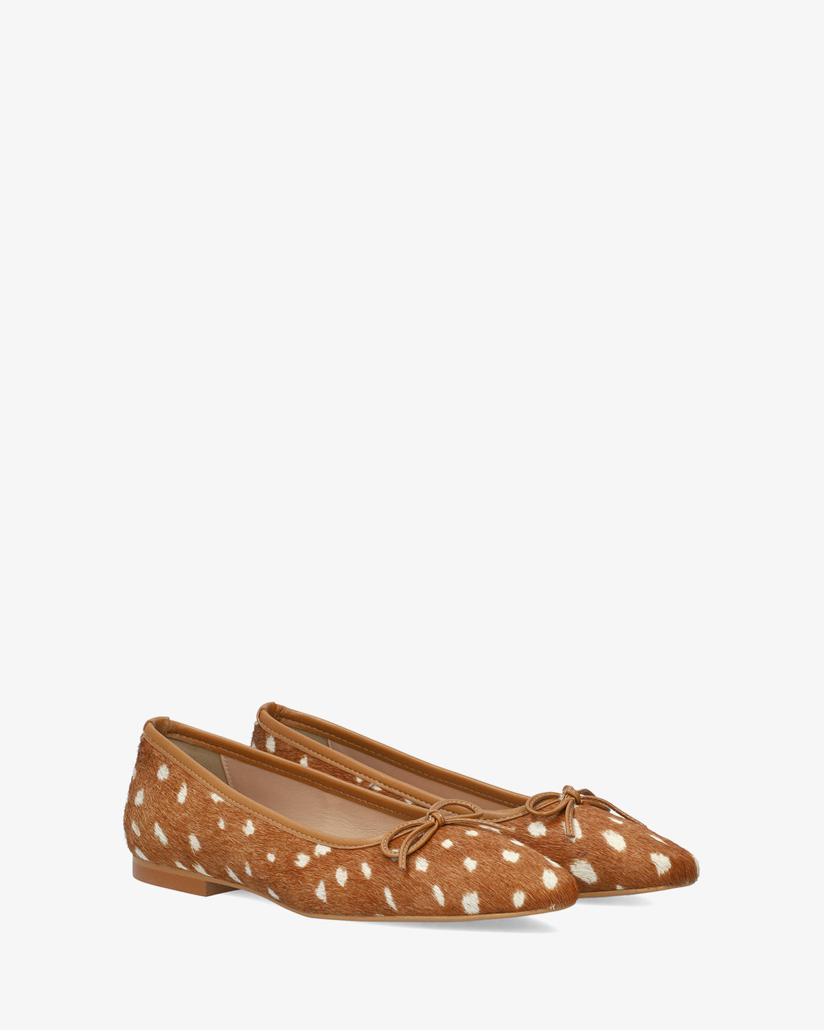Bailarina plana en piel estampado Bambi