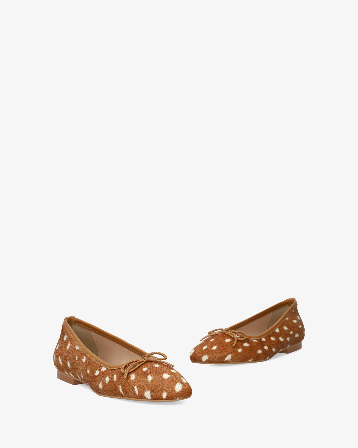 Bailarina plana en piel estampado Bambi