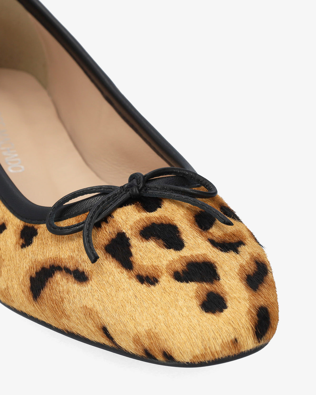 Sabrinas rasas em pele com estampado cheetah 