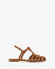 Brown leather sandals