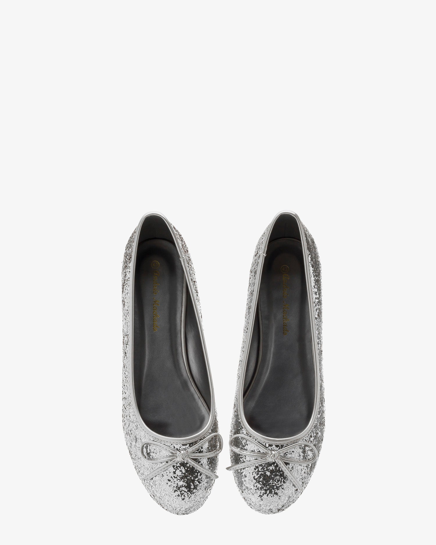 Bailarina clasic glitter plata