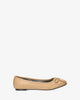 Ballerines classiques aspect cuir souple beige