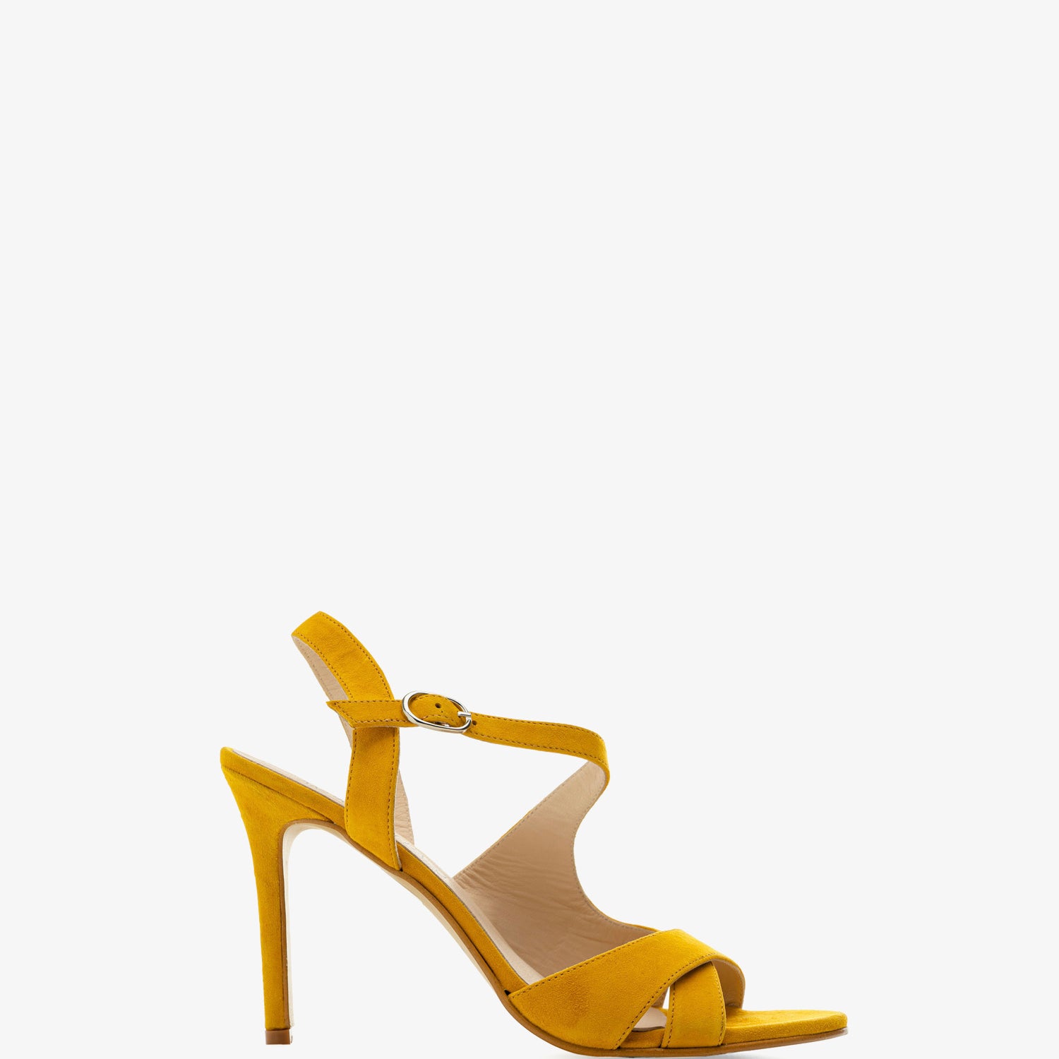 Tacón Ancho Sandalia Tacon Mostaza SONIA SANDALIAS ELEGANTES DE